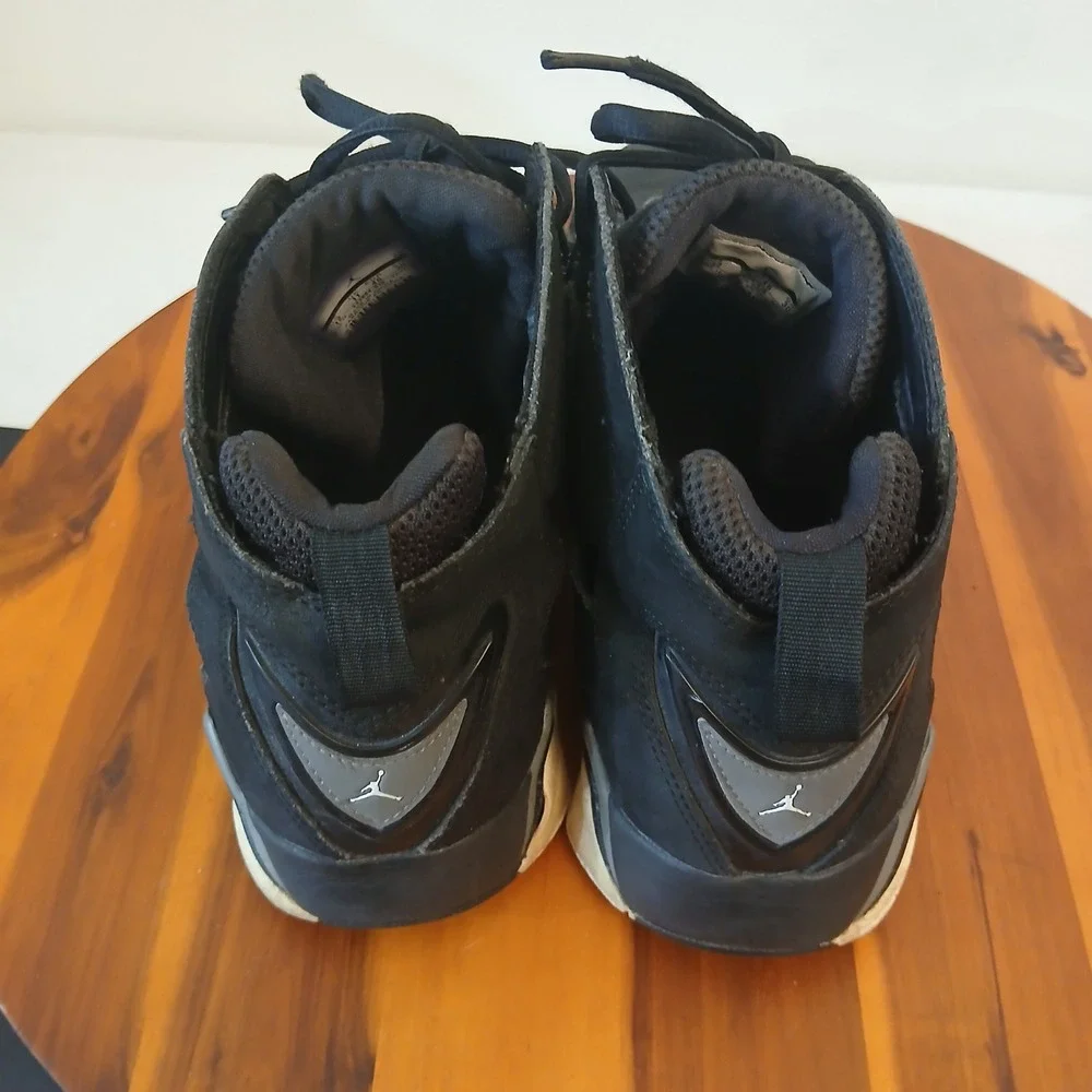 Nike Air Jordan True‎ Flight Mens 12 Black Basketball Shoes Sneakers 342964-010